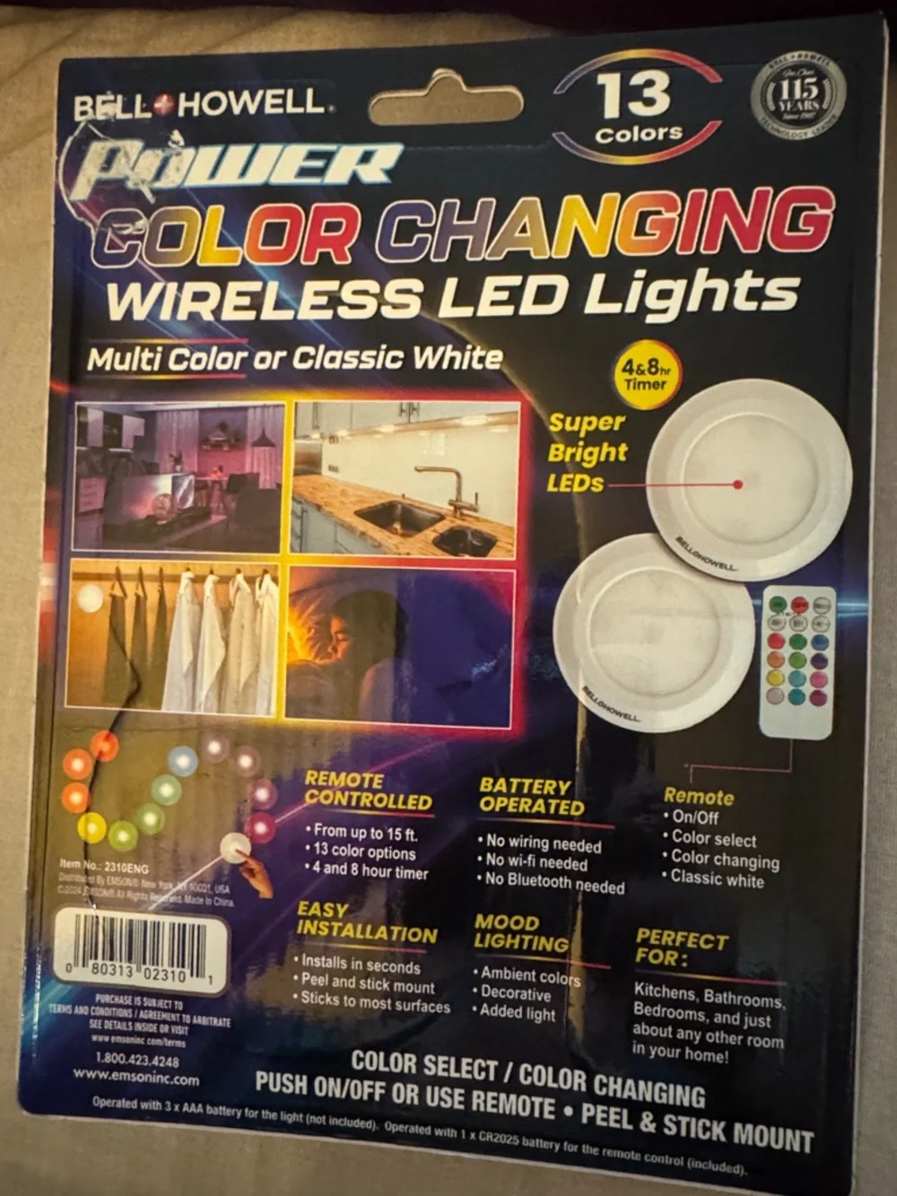 Color changing wireless LED lights - Picture 2 of 3